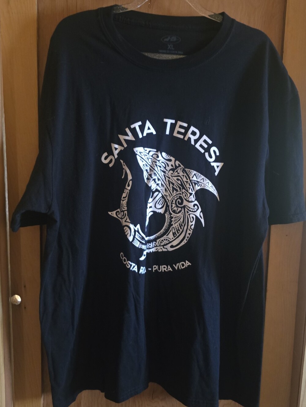 Santa Teresa Costa Rica Pura Vida Shark T-Shirt mens XL
